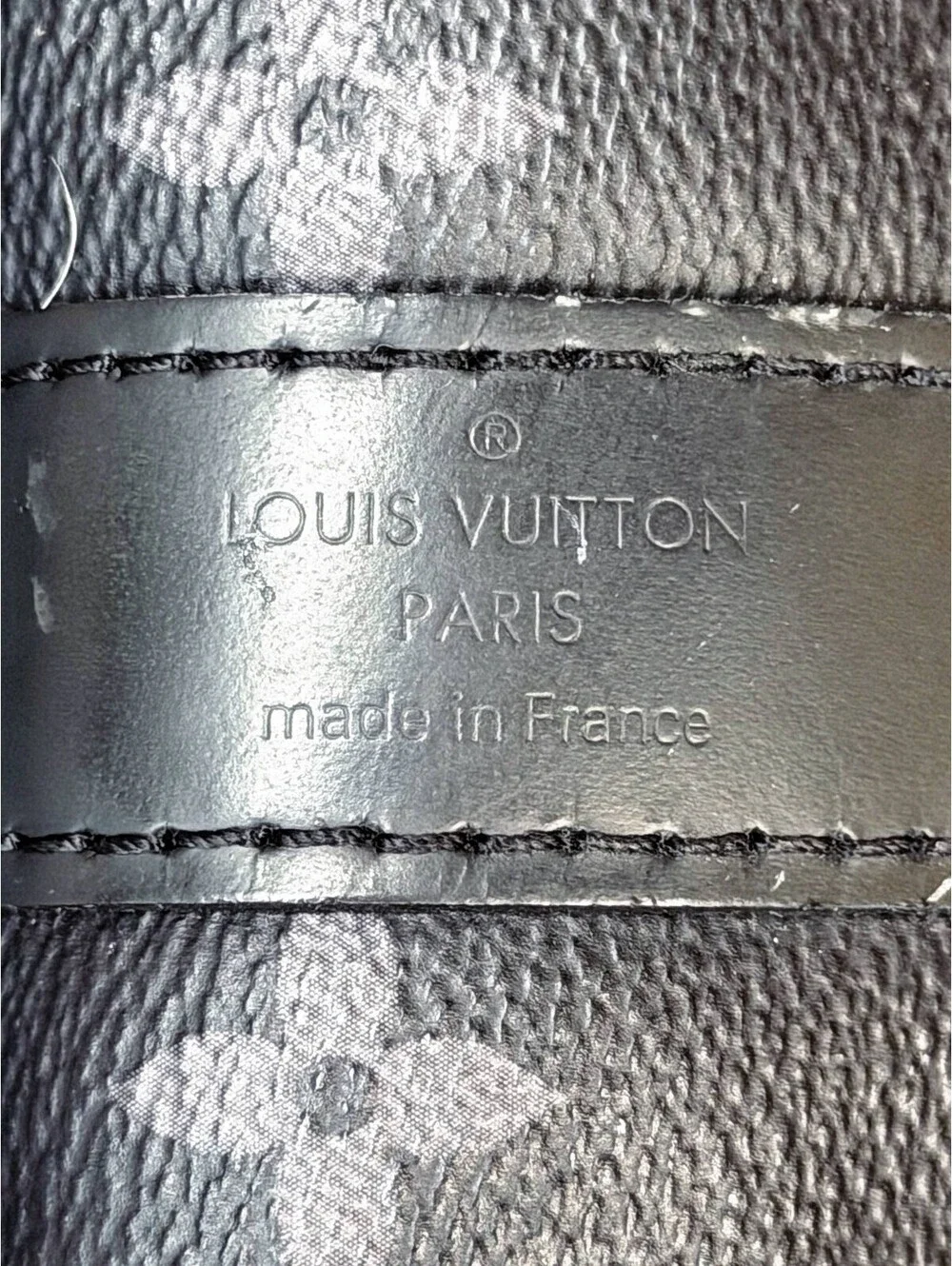 Louis Vuitton Monogram Eclipse Keepall 55 Bandouliere Duffle